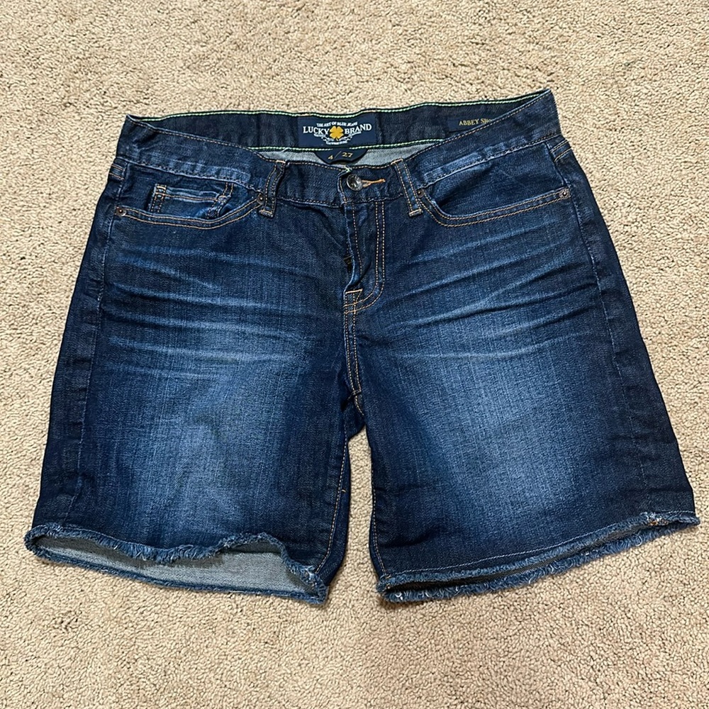Dark blue lucky brand women’s denim Abbey short
